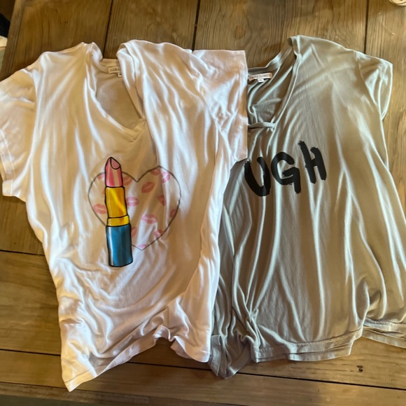 CARA LOREN Oversized V Neck Graphic Tees Bundle - Picture 5 of 11
